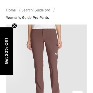 Eddie Bauer Women's Brown Straight Leg Pants